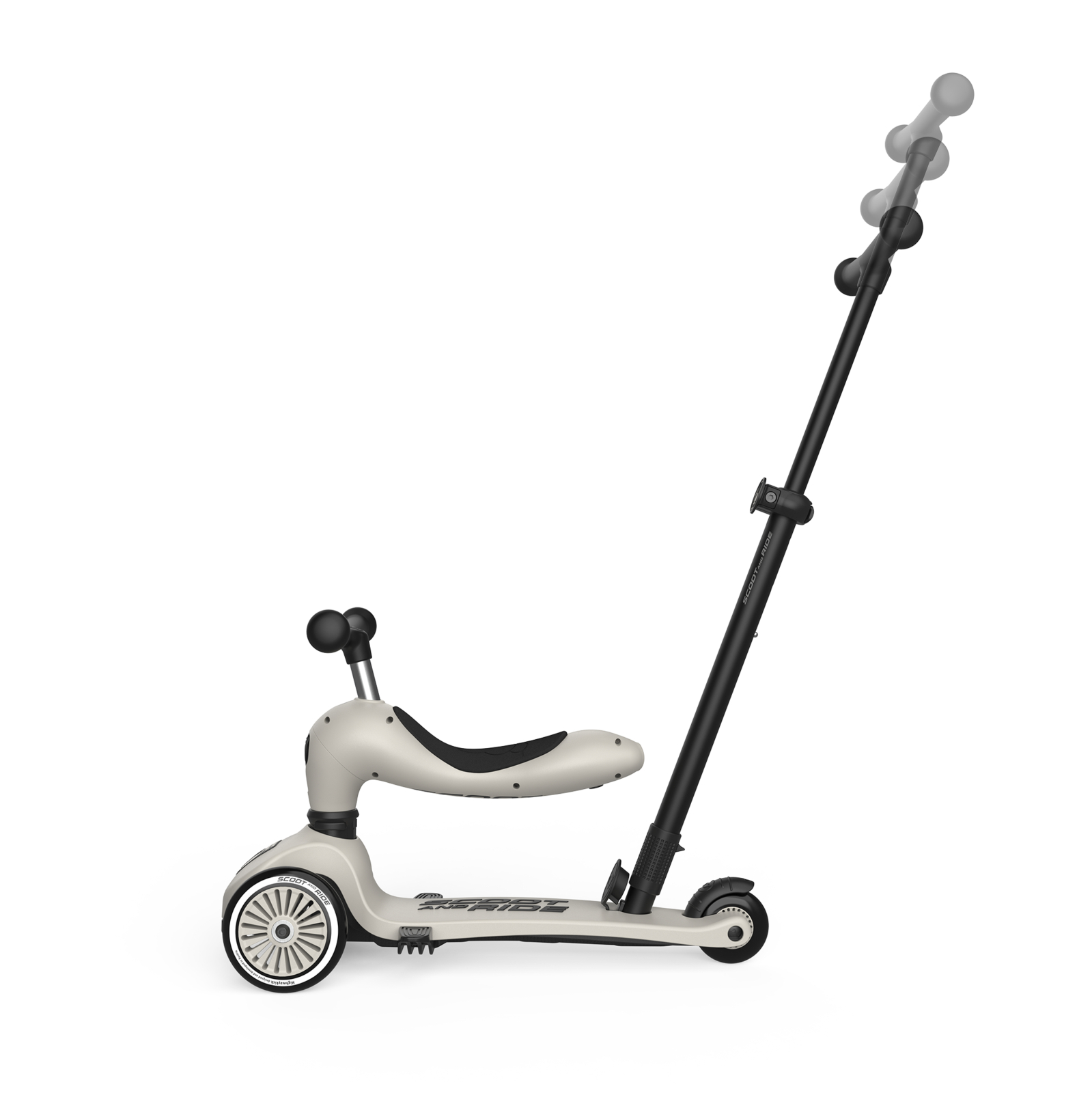 Trotinetă copii 3in1 premium Scoot & Ride HighwayKick 1 Push and Go Miffy, cu șezut și mâner pentru părinte, sistem anti-răsturnare, 1-5 ani (max. 50 kg) [4]