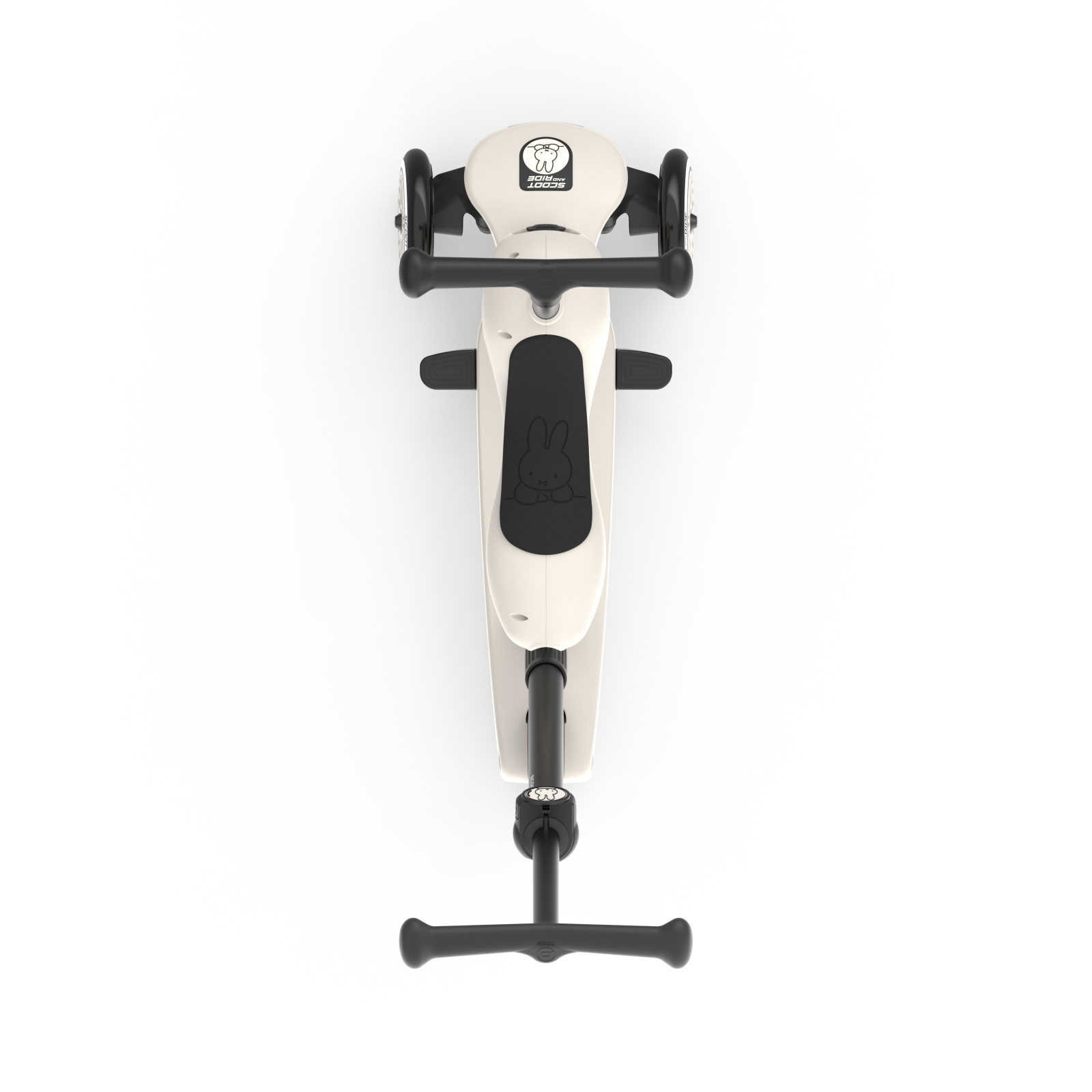 Trotinetă copii 3in1 premium Scoot & Ride HighwayKick 1 Push and Go Miffy, cu șezut și mâner pentru părinte, sistem anti-răsturnare, 1-5 ani (max. 50 kg) [8]