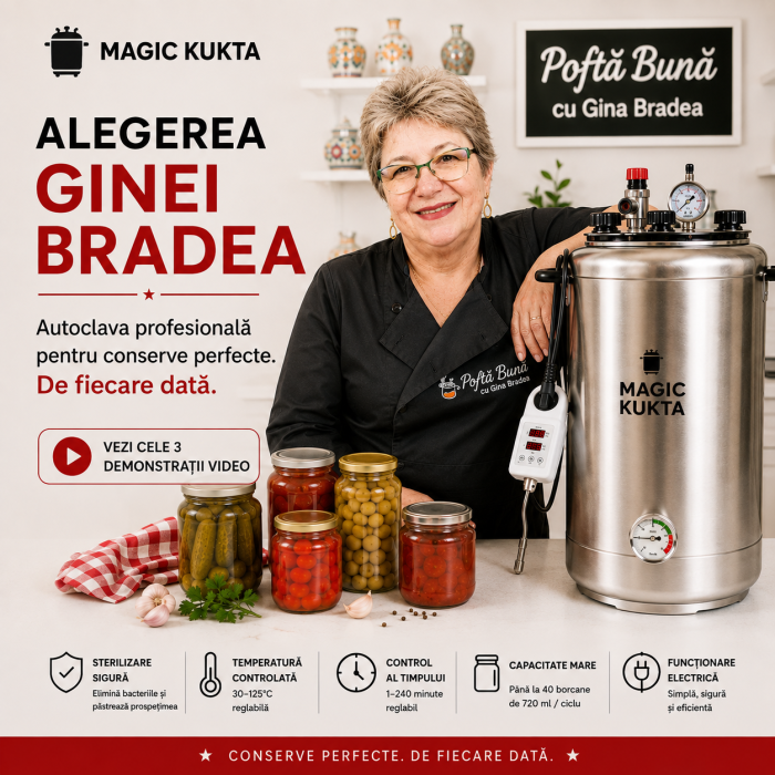 Magic Kukta E20 autoclavă electrică pentru conserve carne 20 litri [5]