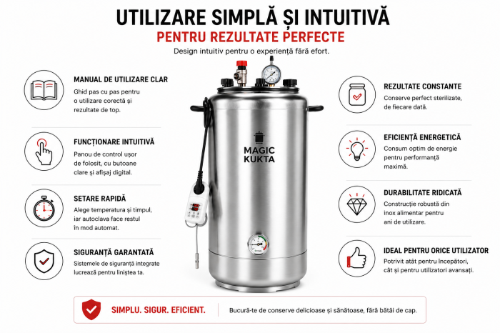 Magic Kukta E50 autoclavă electrică pentru conserve carne 50 litri [6]