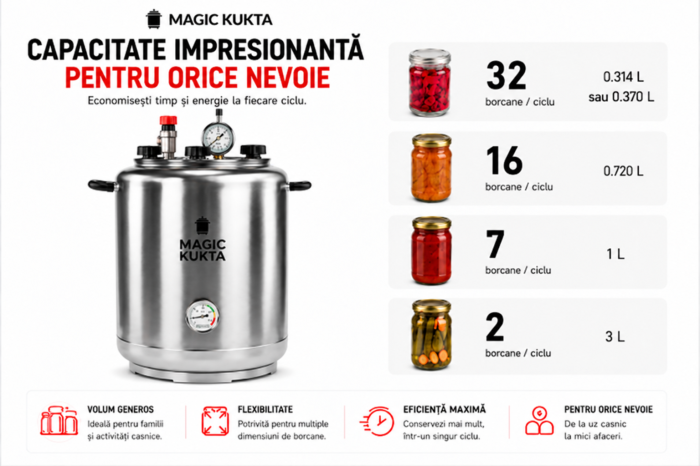 Magic Kukta G20 – Autoclavă pe flacără 20 L | Sistem profesional de sterilizare pentru conserve [3]