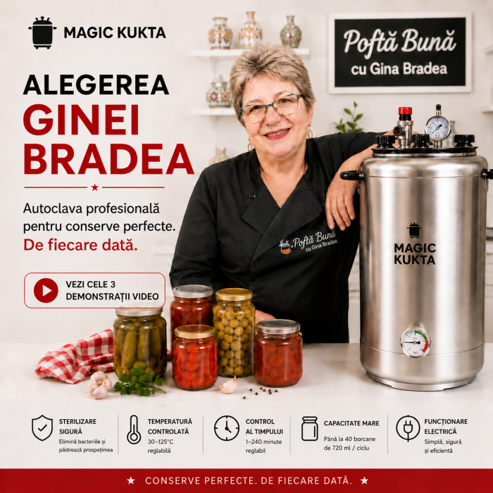 Magic Kukta G20 – Autoclavă pe flacără 20 L | Sistem profesional de sterilizare pentru conserve [5]