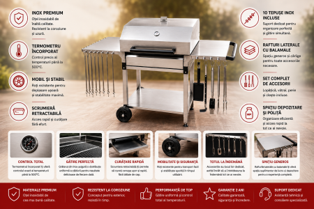 Barbeque inox, grătar inox, grill inox [1]