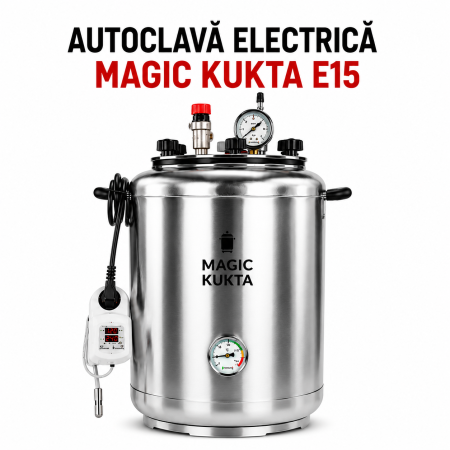 Autoclave Magic Kukta - Magic Kukta E15 autoclavă electrică pentru conserve carne 15 litri