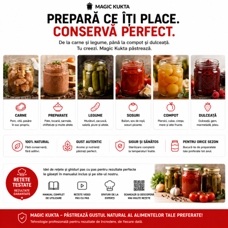 Magic Kukta E15 autoclavă electrică pentru conserve carne 15 litri [5]