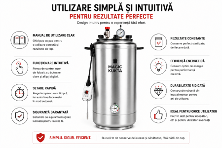 Magic Kukta E50 autoclavă electrică pentru conserve carne 50 litri [5]