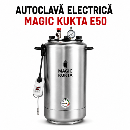 Autoclave Magic Kukta - Magic Kukta E50 – Autoclavă electrică 50 litri pentru sterilizarea conservelor