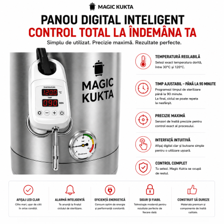 Magic Kukta E50 – Autoclavă electrică 50 litri pentru sterilizarea conservelor [7]