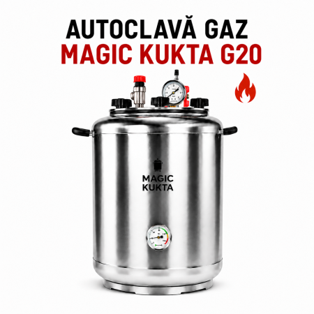 Magazin - Magic Kukta G20 – Autoclavă pe flacără 20 L | Sistem profesional de sterilizare pentru conserve