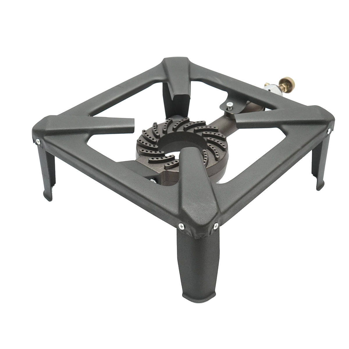Pirostrie, arzator pe gaz patrat cu 4 picioare 400x400x150mm