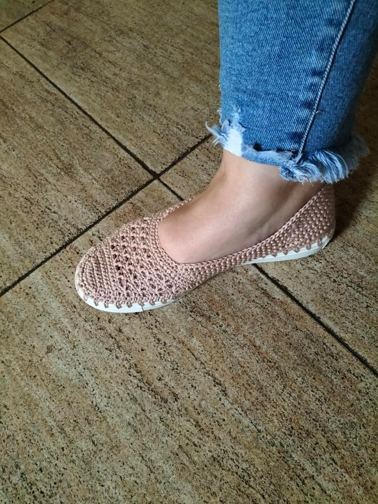 Espadrile Artizanale Croșetate MagiCraft, în Nuanțe de Alb și Crem - MagiCraft [3]