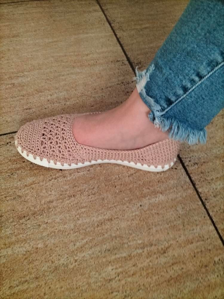 Espadrile Artizanale Croșetate MagiCraft, în Nuanțe de Alb și Crem - MagiCraft [4]