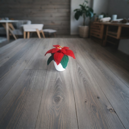 Flori si aranjamente florale crosetate - Craciunita crosetata