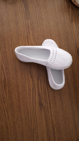 Espadrile Artizanale Croșetate MagiCraft, în Nuanțe de Alb [1]