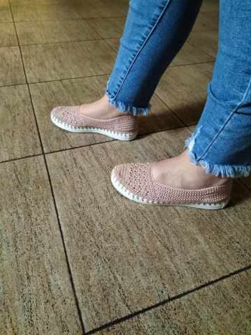 Espadrile Artizanale Croșetate MagiCraft, în Nuanțe de Alb și Crem - MagiCraft [1]