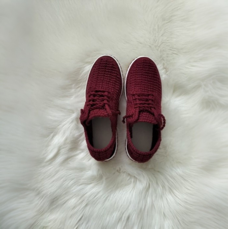 Pantofi High-Up Artizanale Croșetate - Pantofi cu siret crosetati