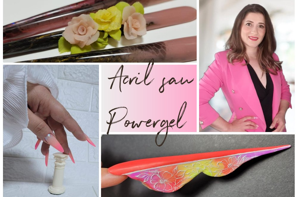 Acril sau Powergel? Afla algerea trainerului nostru Daniela Feier