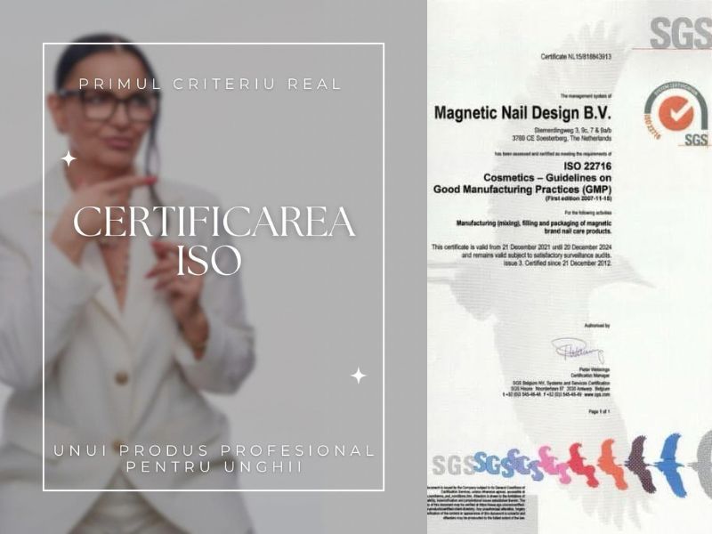Certificarea ISO – primul criteriu real al unui produs profesional pentru unghii