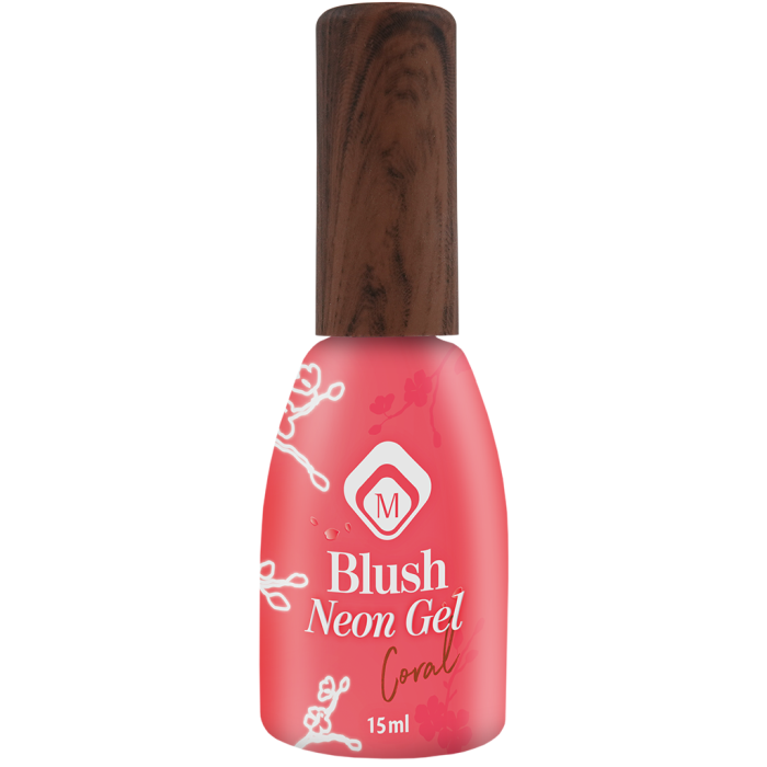 Baza semipermanenta Blush Neon Coral 15 ml [3]