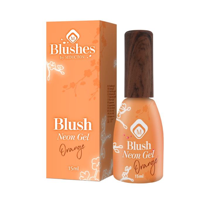 Baza semipermanenta Blush Neon Orange 15 ml [2]