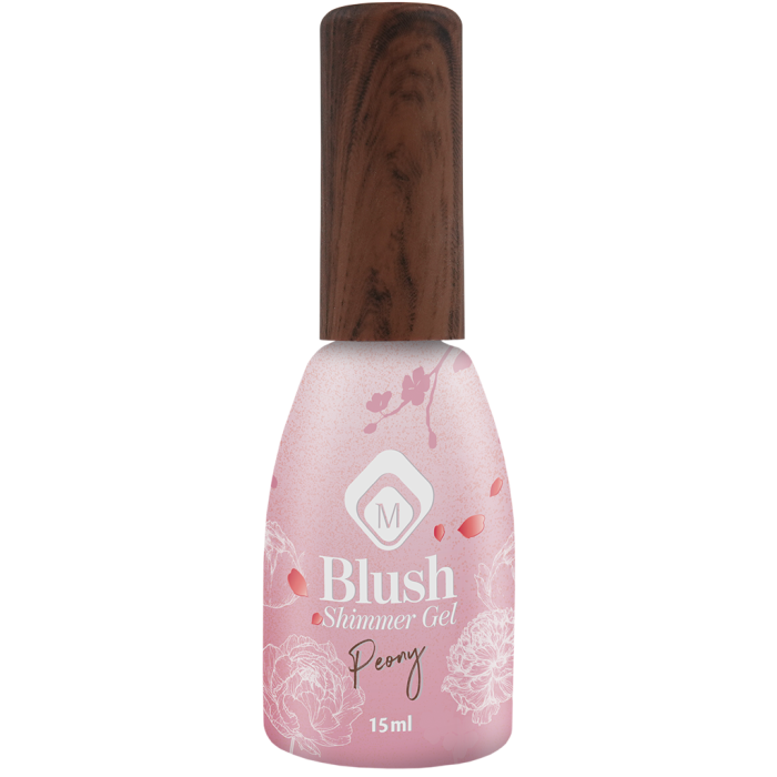 Baza semipermanenta Blush Shimmer Gel Peony 15 ml [3]