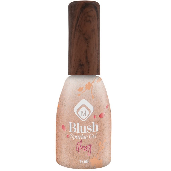Baza semipermanenta Blush Sparkle Glossy 15 ml [2]