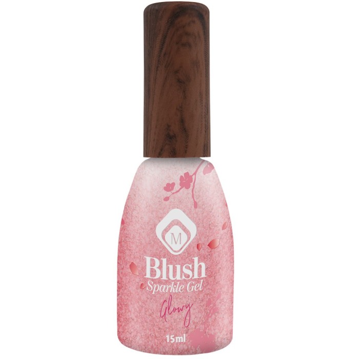 Baza semipermanenta Blush Sparkle Glowy 15 ml [2]
