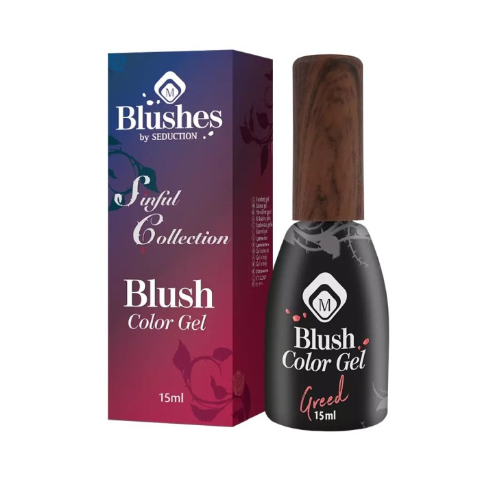 Baza semipermanenta Negru Blush Gel Greed 15 ml [2]