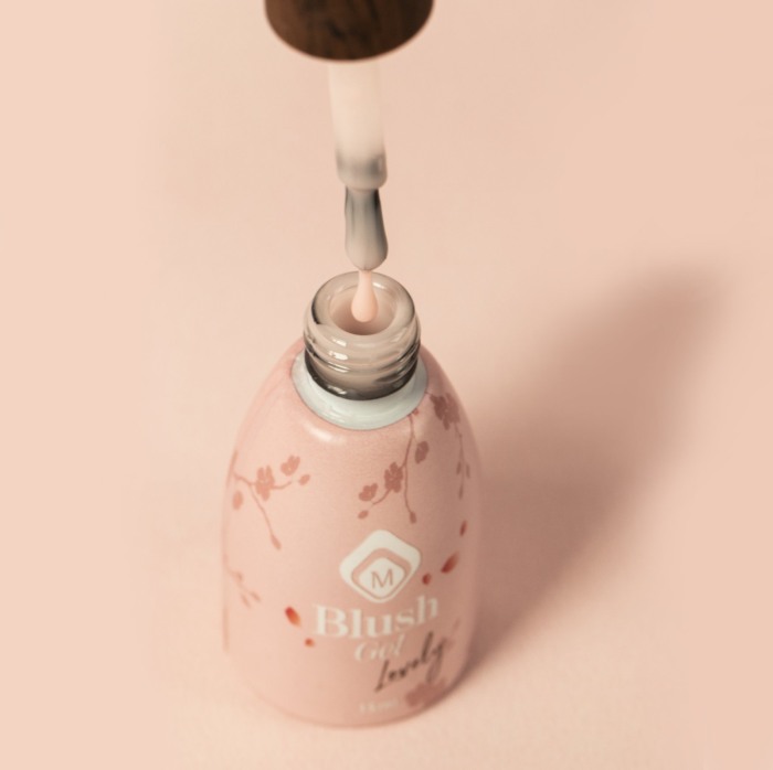 Baza semipermanenta nud Blush Gel Lovely 15 ml [5]