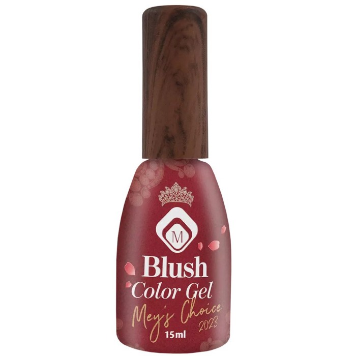 Baza semipermanenta Rosu metalic Blush Gel Mey?s Choice 2023 15 ml [3]