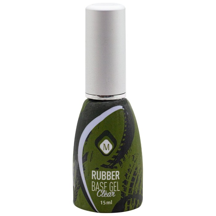 Gel de construcție la sticla Rubber Base Gel Clear 15 ml [2]