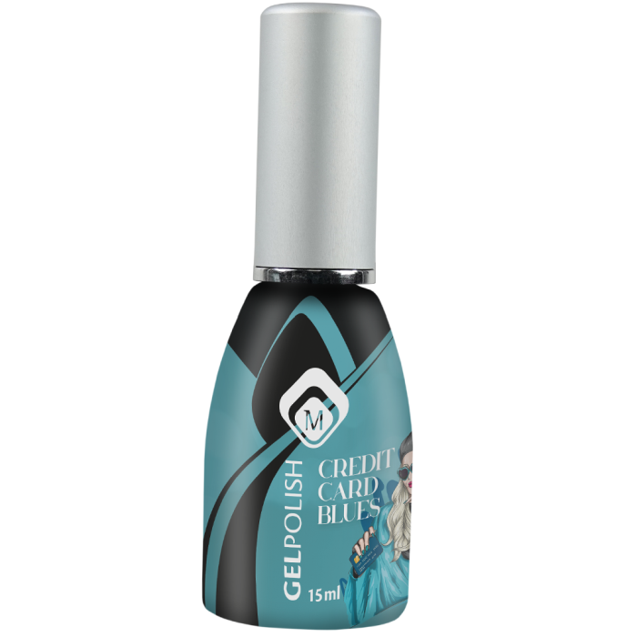Géllakk, Gelpolish, Credit Card, Blues, 15ML [2]