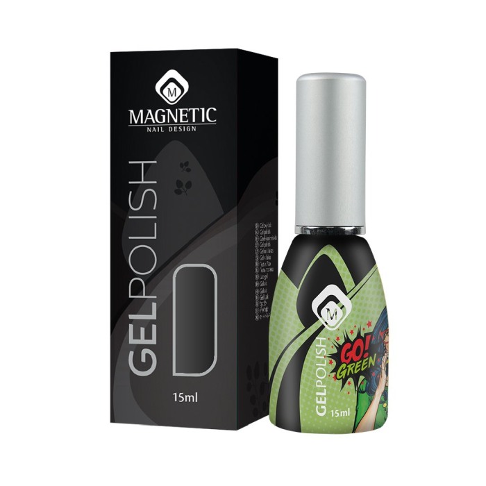 Géllakk, Gelpolish, Go, Zöld, 15 Ml [3]