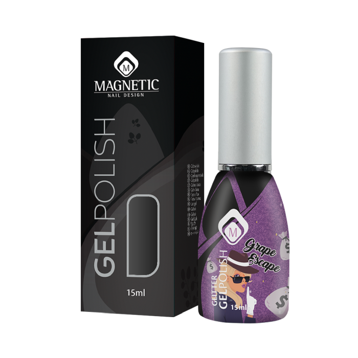 Oja Semipermanenta GelPolish Grape Escape Glitter 15 ml [3]