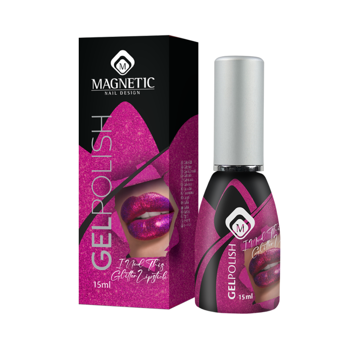 Oja semipermanenta Gelpolish I Need This Lipstick Glitter - Disponibil din 25 martie [2]