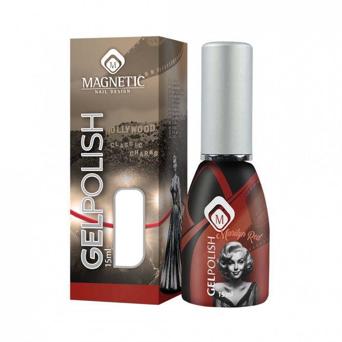 Semipermanent Körömlakk Gelpolish Marilyn Red Hollywood Classic Charms Collection 15 ml [3]