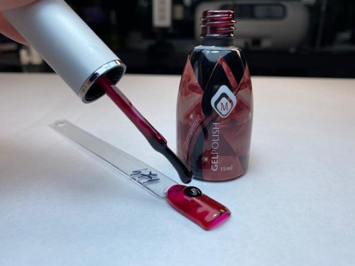 Ojă Semipermanentă, Glass Burgundy, 15 Ml [3]