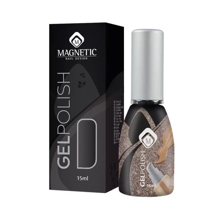 Oja semipermanenta nude cu sclipici Gelpolish Foundation Glitter 15 ml [2]