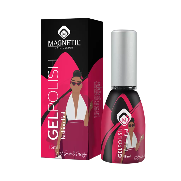 Oja semipermanenta rosu Gel Polish Fashion Red [2]