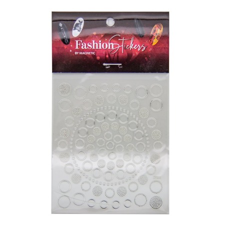 Fóliák és Matricák - Autocolant Fashion Sticker Circles Silver