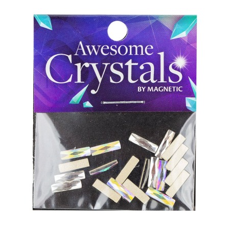 Kövek,Csillámporok - AWESOME CRYSTALS RECTANGLE 20 BUC
