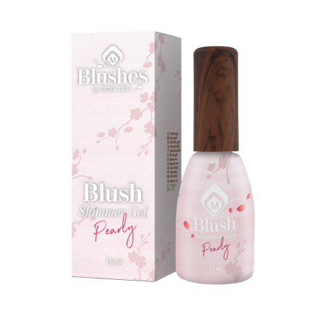 Baza semipermanenta Blush Shimmer Gel Pearly 15 ml [1]