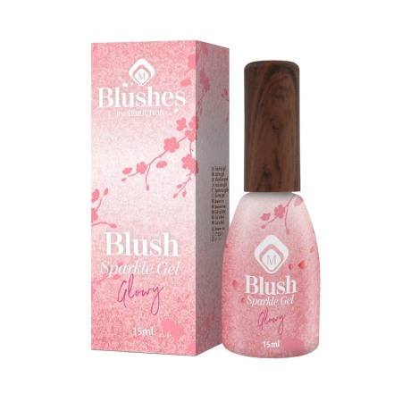 Baza semipermanenta Blush Sparkle Glowy 15 ml [2]