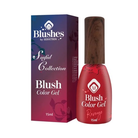 Baza semipermanenta Rosu inchis Blush Gel Revenge 15 ml [1]