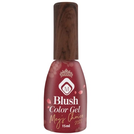 Baza semipermanenta Rosu metalic Blush Gel Mey?s Choice 2023 15 ml [2]