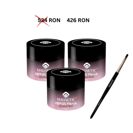 Zselék - Építőzselé – FiberGel Blush Frosted Pink 30 g