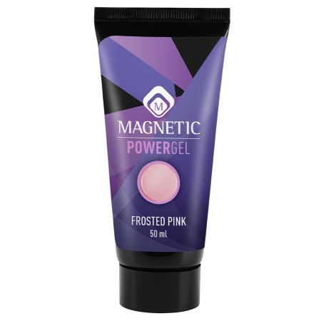 Műköröm alapanyagok - Építőzselé Tub Powergel Frosted Roz TPO FREE 50Gr