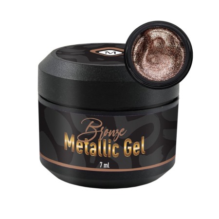 Műköröm alapanyagok - Gel color cu efect metalic bronze