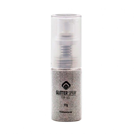 Kövek,Csillámporok - Glitterspray Steel Silver
