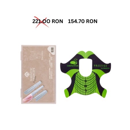 Pachete promo - Kit Construcție Unghii - Șabloane + Tips-uri Ballerina